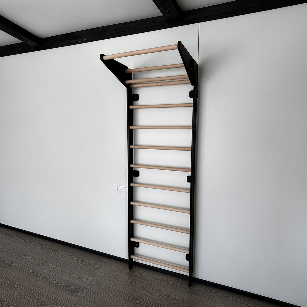 EZORA Wall Ladder - Natural + Black Birch