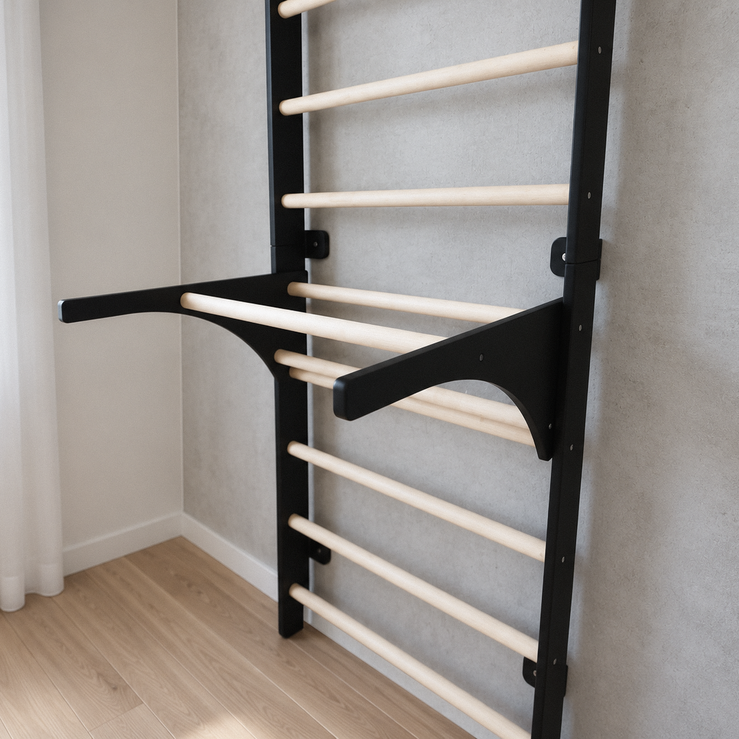 EZORA Wall Ladder - Natural + Black Birch