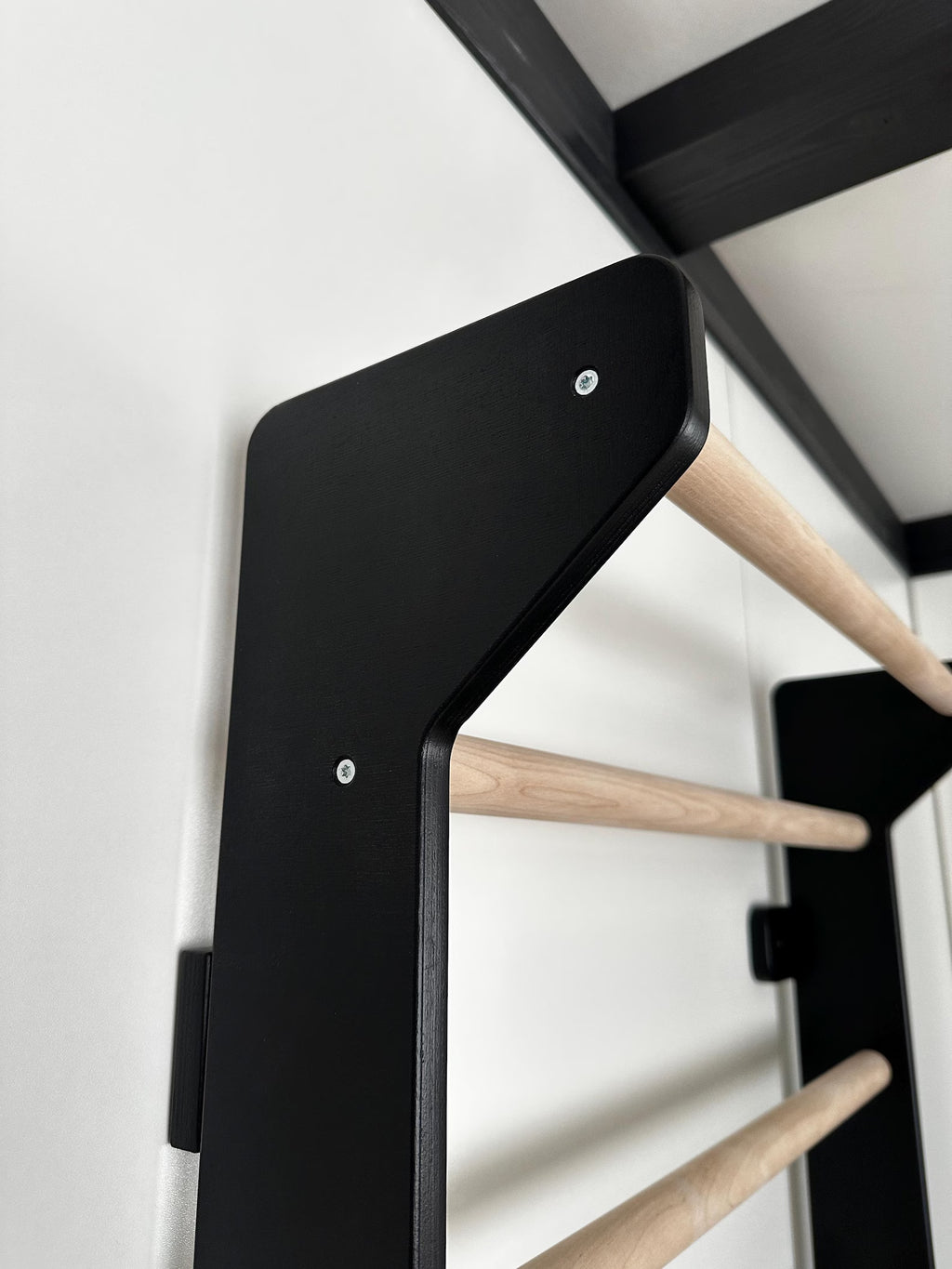 EZORA Wall Ladder - Natural + Black Birch